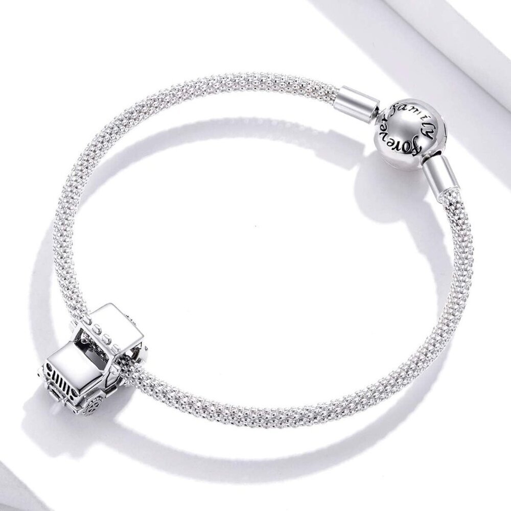 925 Sterling Silver Charms for Bracelets Cat Coffee Cup Rose Flower Animal Beads - Picture 3 of 6